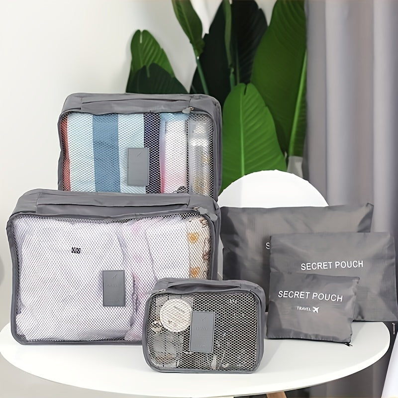 6-Delige Bagage Organizers (diverse kleuren)