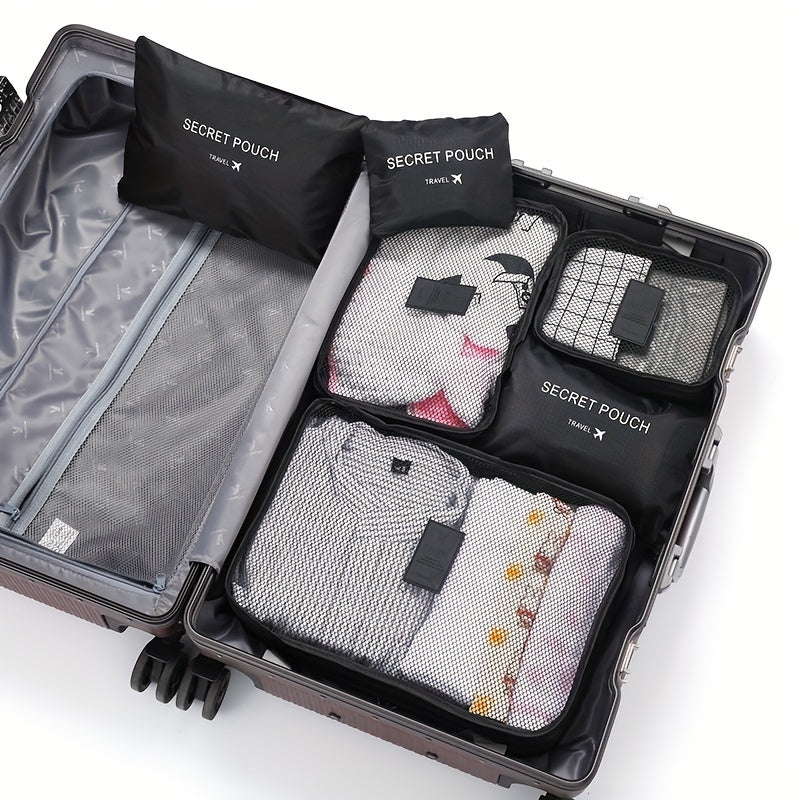 6-Delige Bagage Organizers (diverse kleuren)