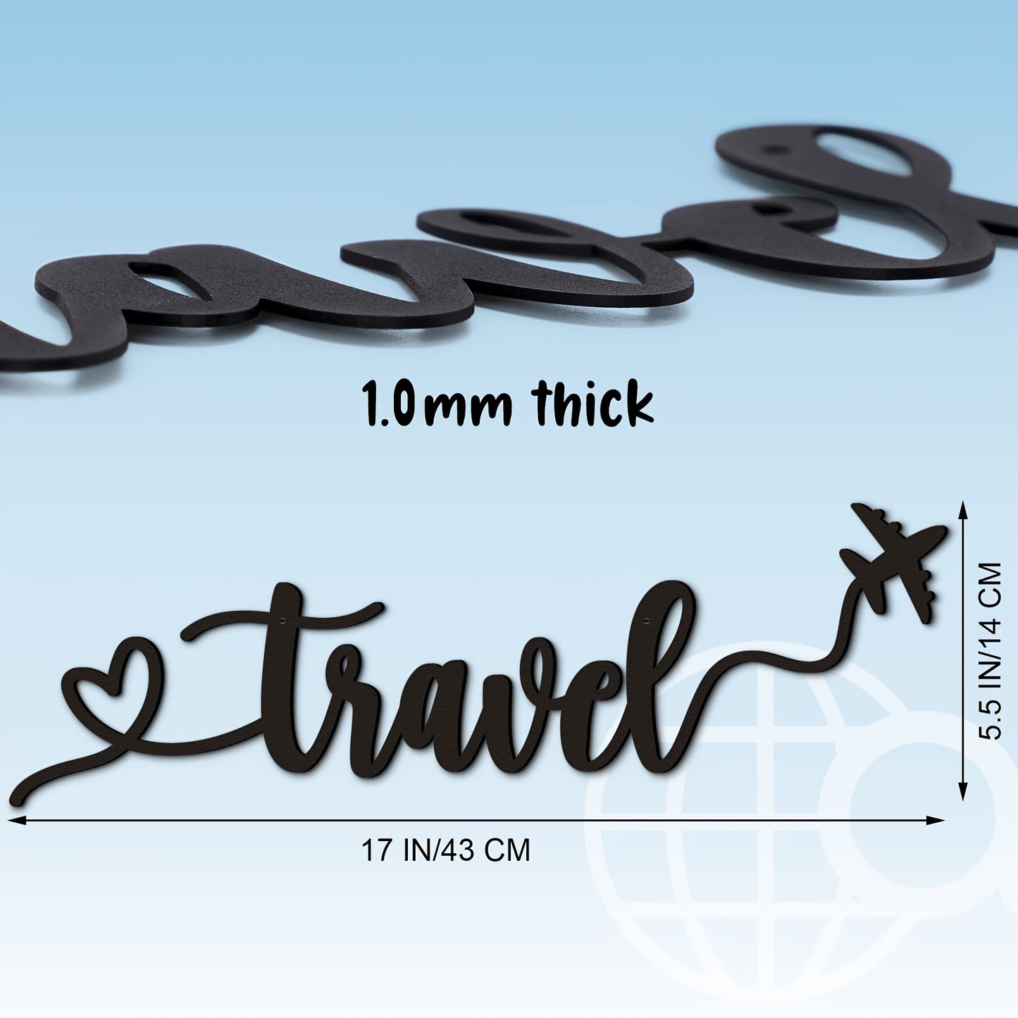 Metalen Wanddecoratie Travel