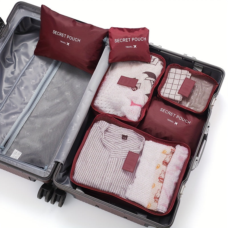 6-Delige Bagage Organizers (diverse kleuren)