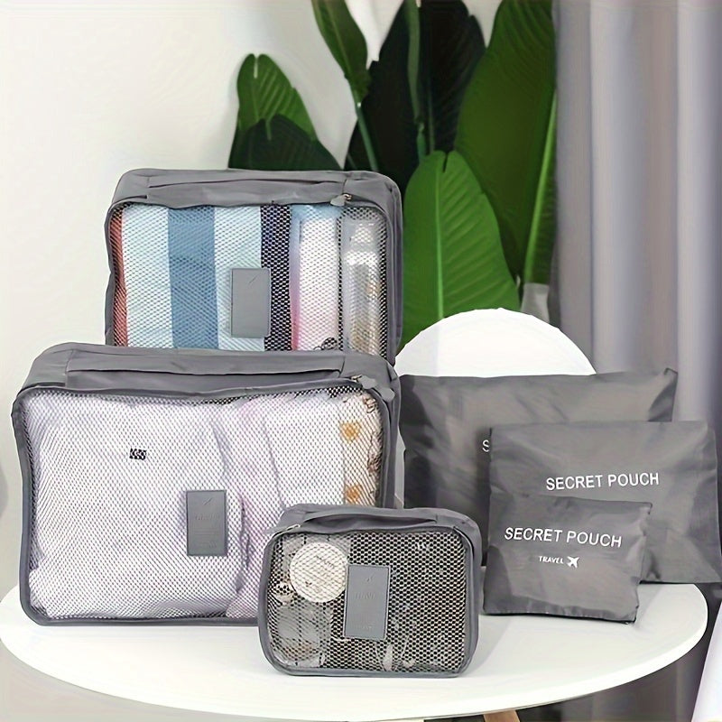 6-Delige Bagage Organizers (diverse kleuren)