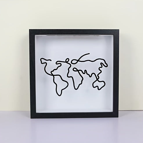 Wereldkaart Memorybox/ Spaarpot