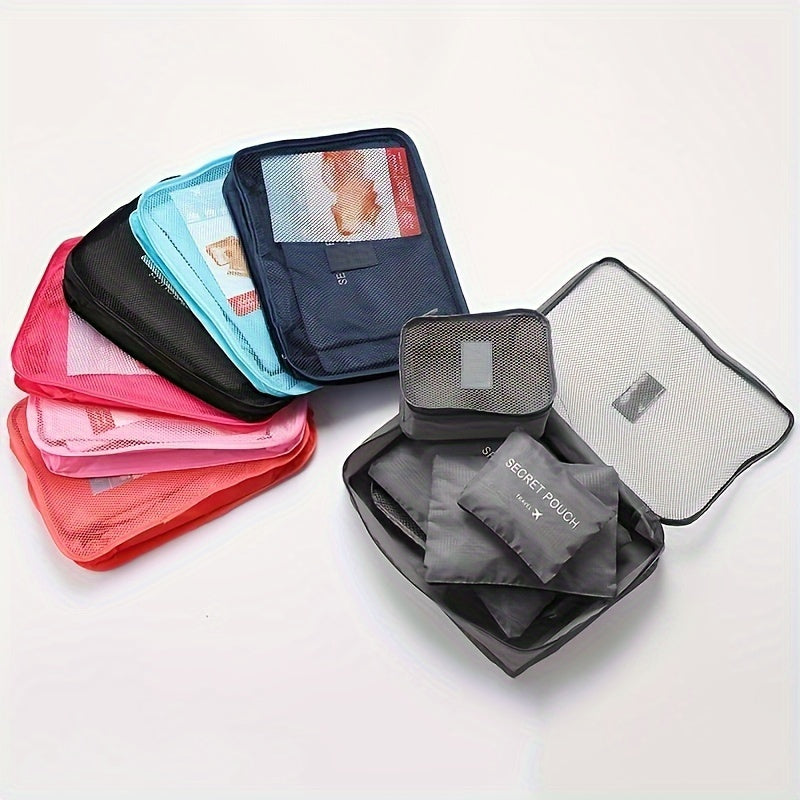 6-Delige Bagage Organizers (diverse kleuren)