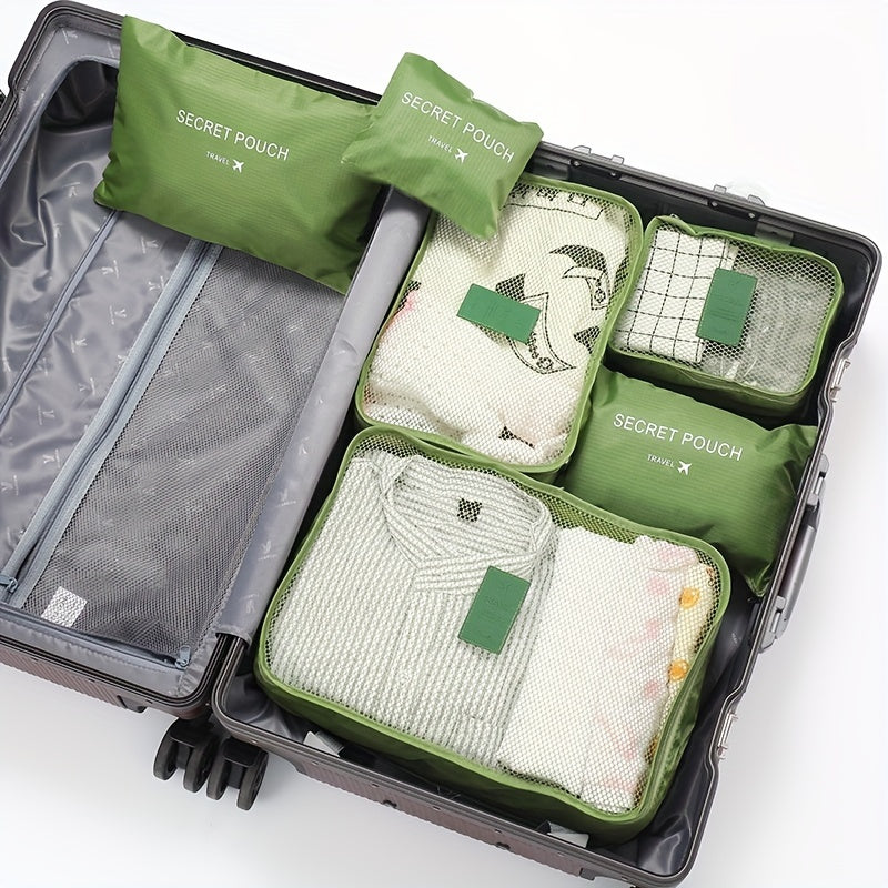 6-Delige Bagage Organizers (diverse kleuren)