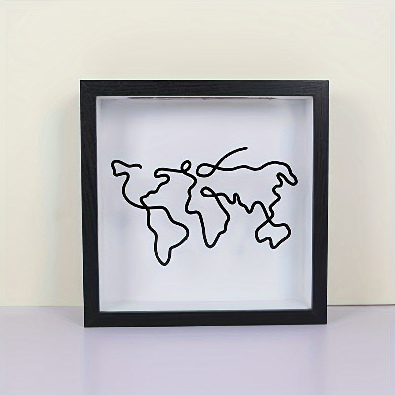 Wereldkaart Memorybox/ Spaarpot