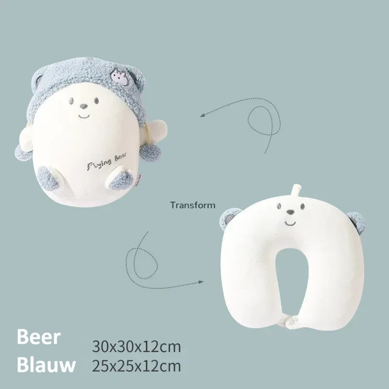 2-in-1 Knuffel reiskussen