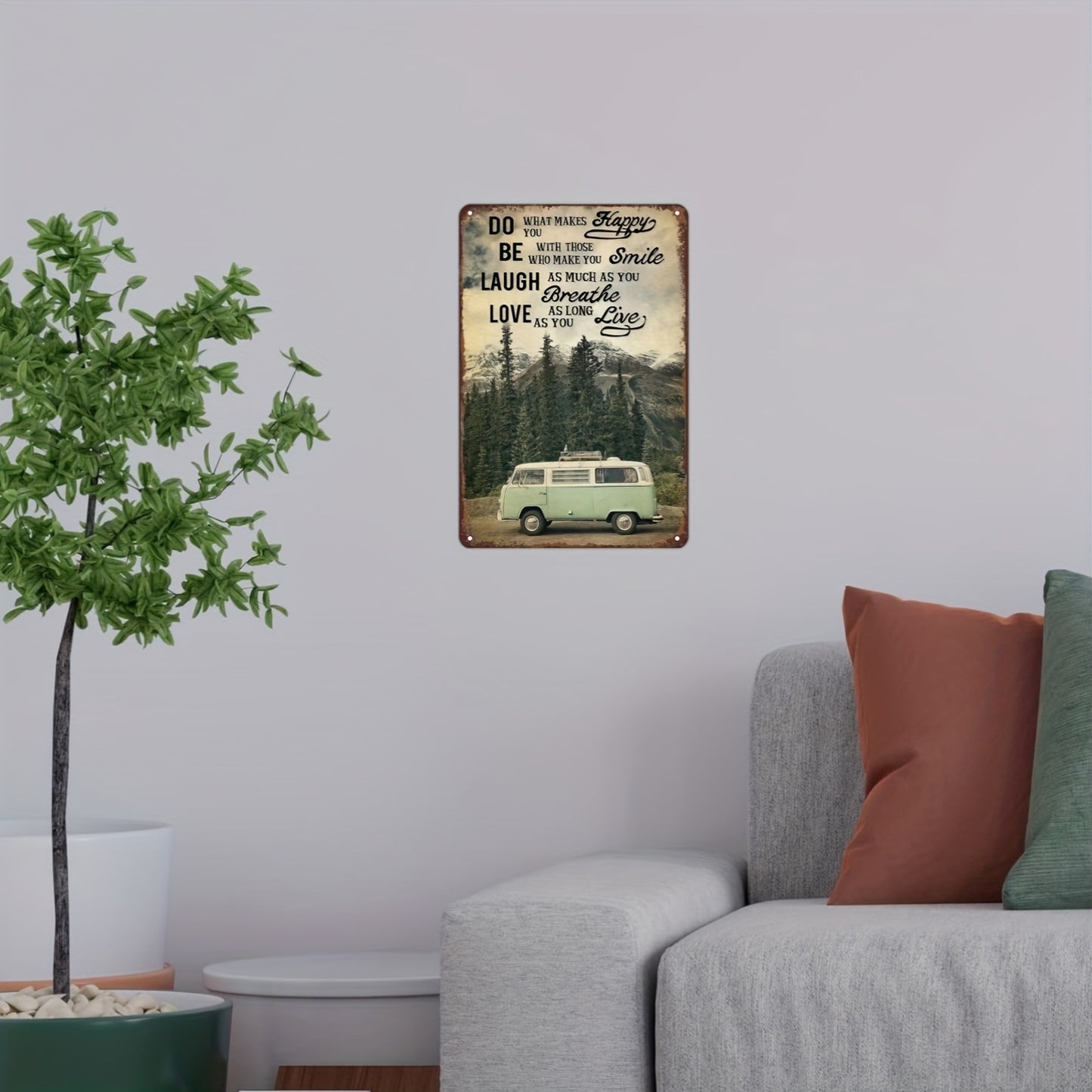 Retro Bus Wanddecoratie