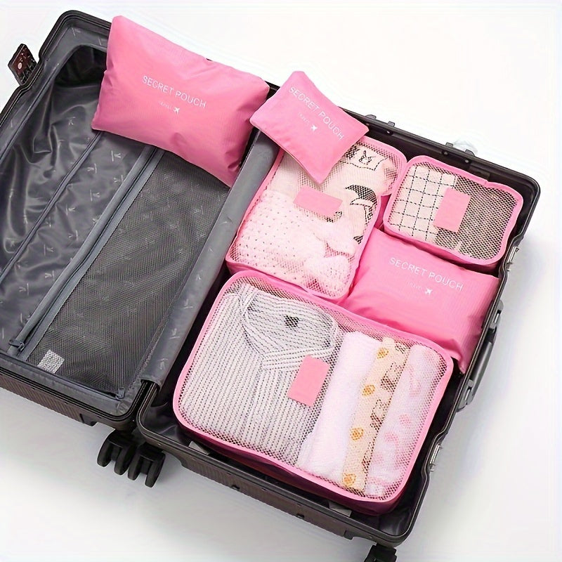 6-Delige Bagage Organizers (diverse kleuren)