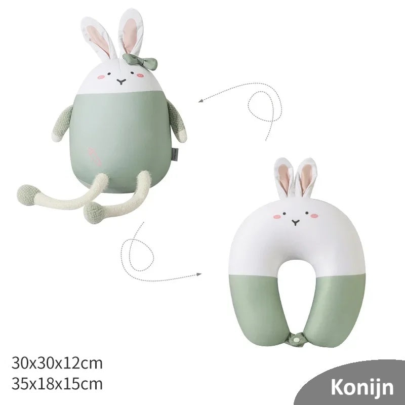2-in-1 Knuffel reiskussen