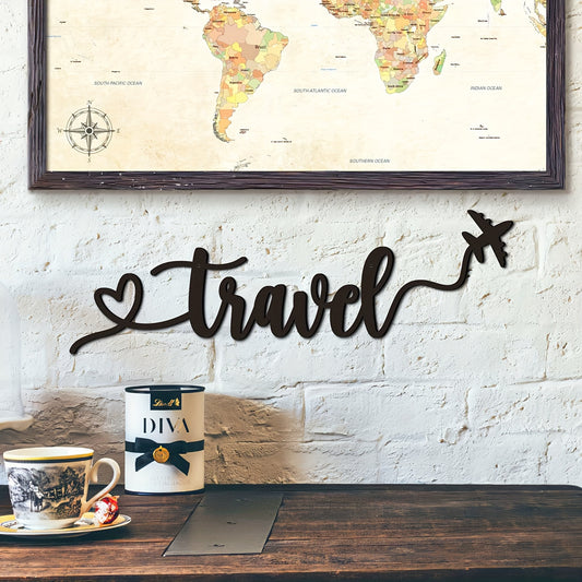 Metalen Wanddecoratie Travel